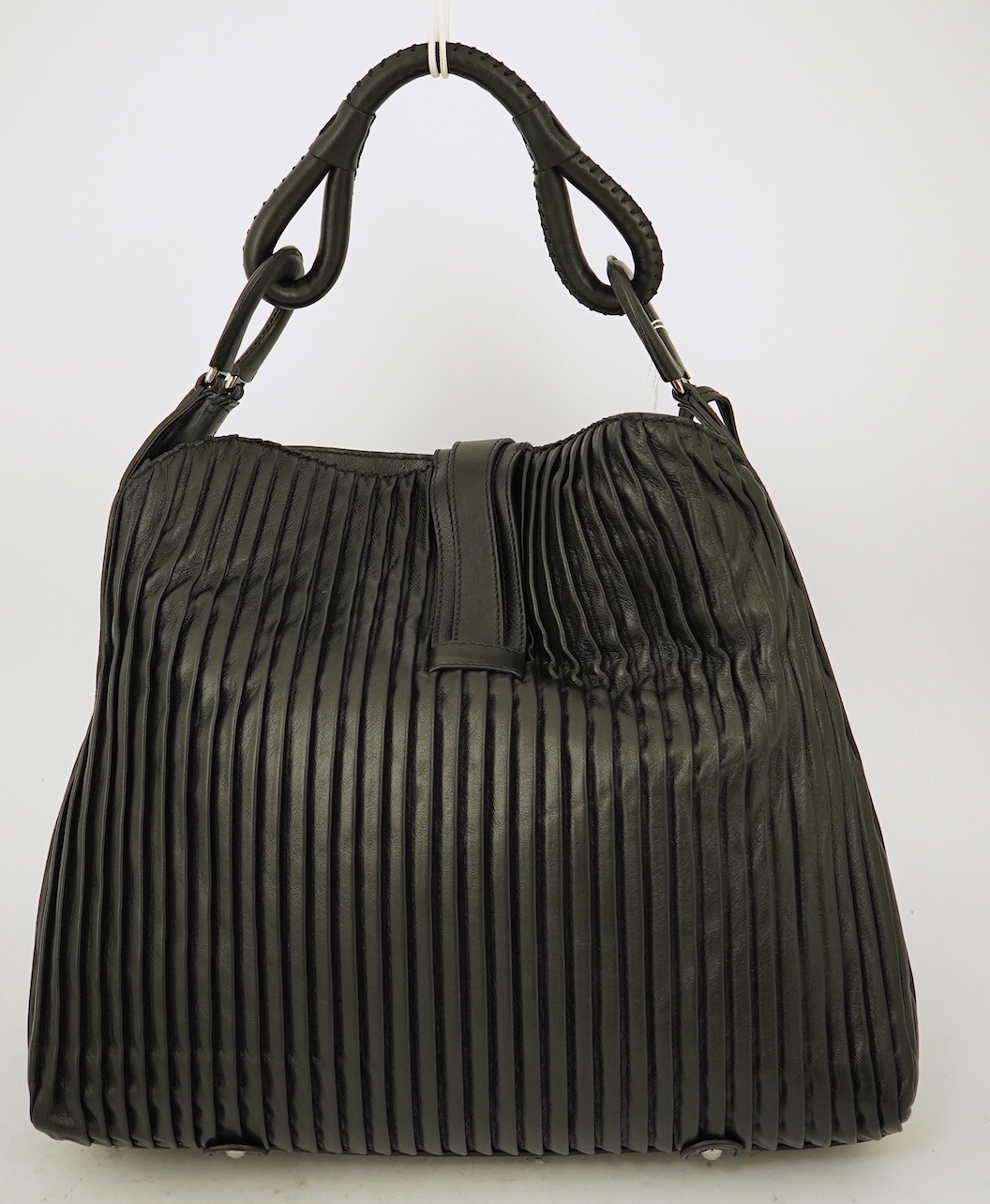 A Giorgio Armani black leather tote